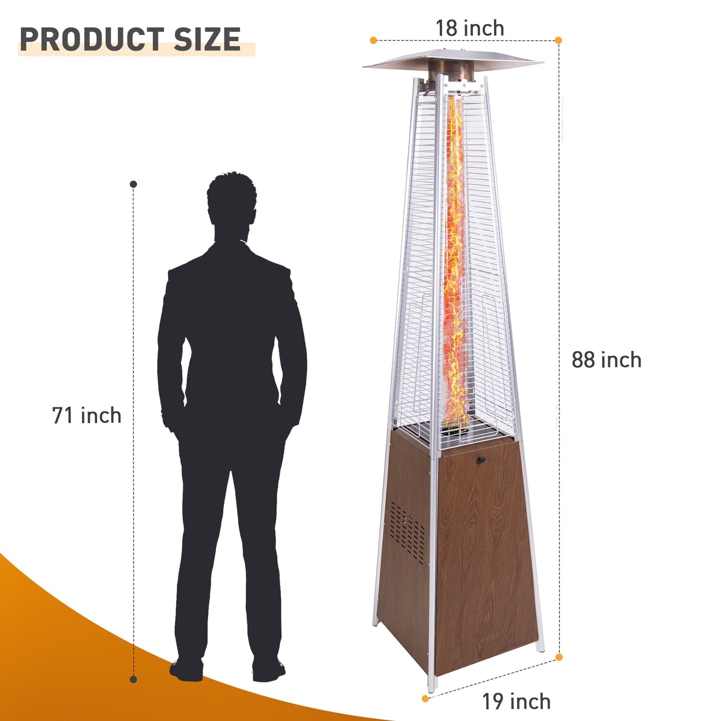 Patio Heater 48,000 BTU Outdoor Heaters for Patio