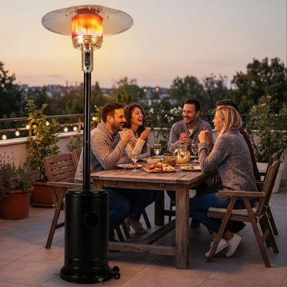 50 000 BTU Patio Propane Gas Heater with Stainless Steel Burner