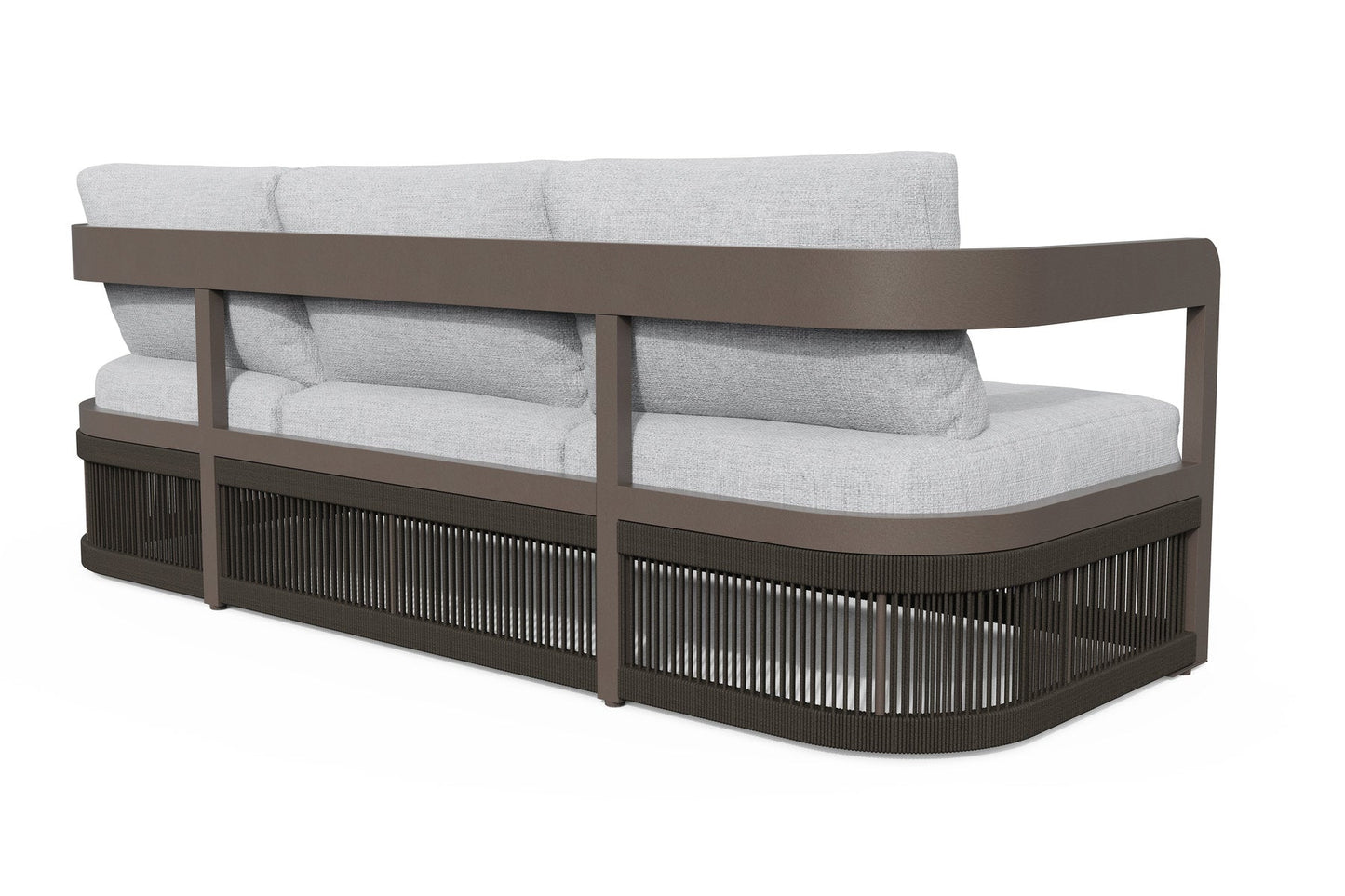Acadia 4-Piece Aluminum Living Room Set With Swivel Chairs