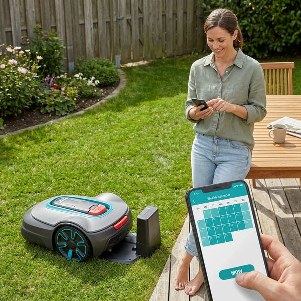 Robot Lawn Mower Engineered for Smart Yards, App Control, Auto-Charging, 1/8 Acre Coverage