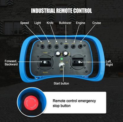 550mm Self-Propelled Remote-Controlled Lawn Mower for Small Household Gardens Outdoor Maintenance Robot