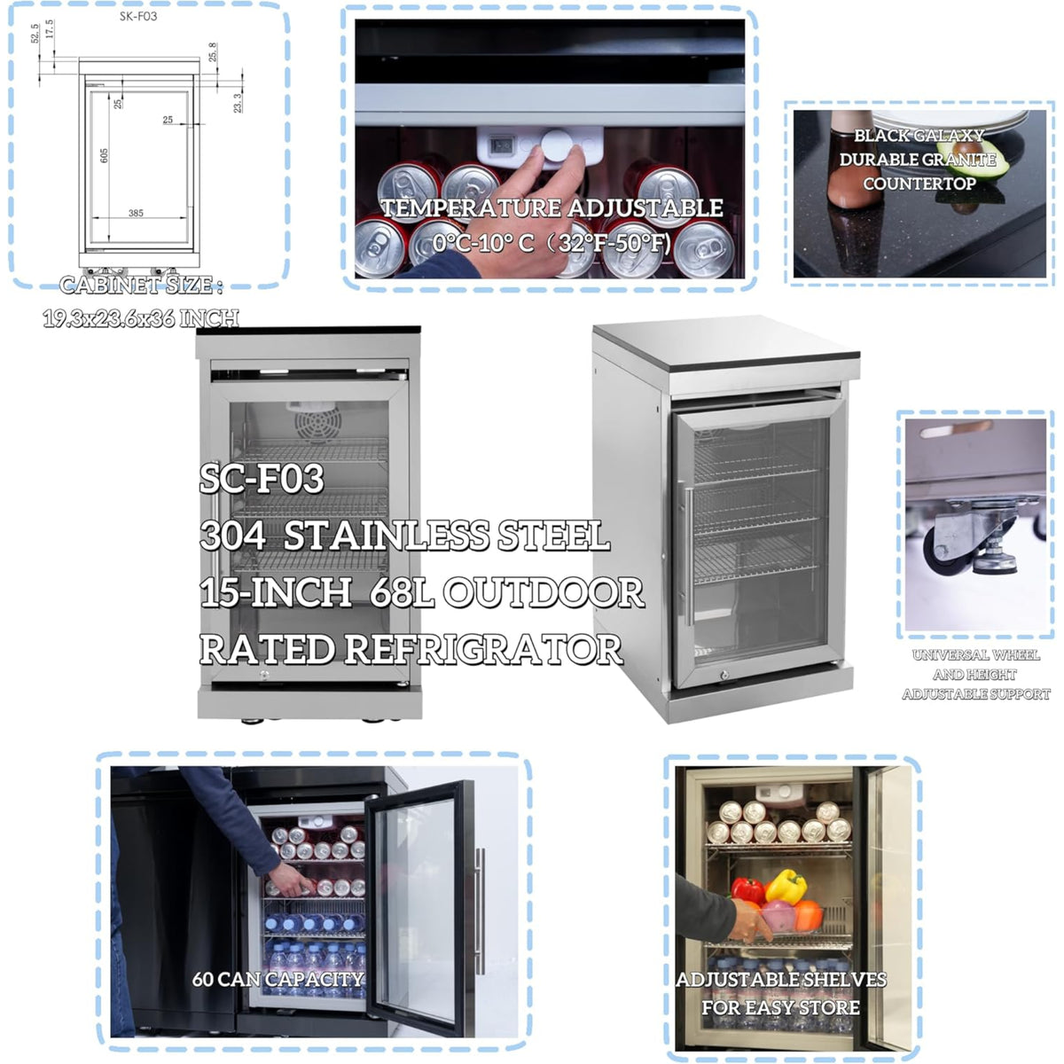Outdoor Kitchen Island Built for Backyard Gatherings, 104 Inch Gas Grill, Built-in Refrigerator, Granite Top