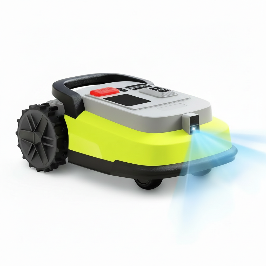 Robot Lawn Mower, RTK+AI Vision Robot Mower for Accurate Navigation & Obstacle Avoidance, No Perimeter Wire, Smart APP Control, Automatic Grass Cutting for Large Lawns, 55% Slopes, 52Db Quiet